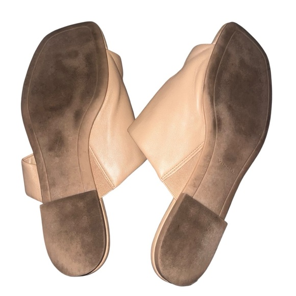 Vince Women’s Tan Leather Toe Loop Minimalist Sandals Size 10 - Picture 8 of 9